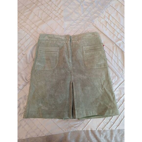 lilly Pulitzer vintage mint green suede skirt sz 6 euc - Picture 1 of 6